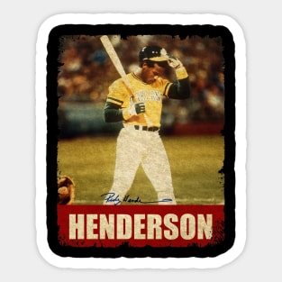 Rickey Henderson - NEW RETRO STYLE Sticker